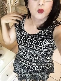 Alluring transgender beauty EmmaNataly in seductive poses