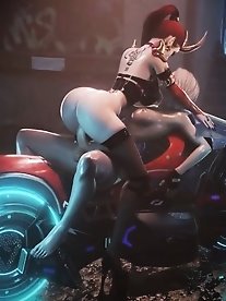 Beautiful transgender prostitute is having sex with her boyfriend.