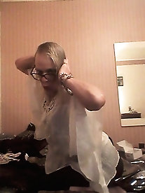 Sissy playtime at the hotel, wishing you were there!