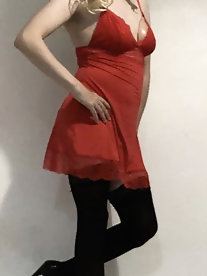 TS Red Nightgown