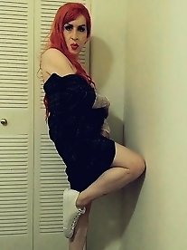 Serge Lu-sin, the mature transgender woman, in a collection of 2024b images