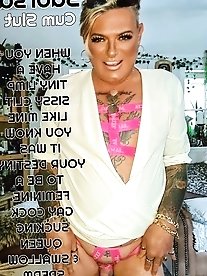 The sexy and slim transsexual is showing the beauty of her hole